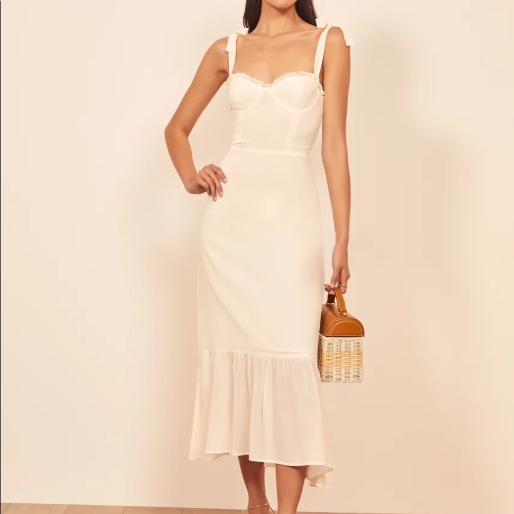 Reformation Nikita Dress in Ivory